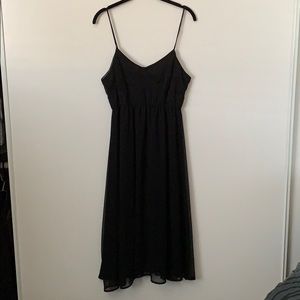 Black long tank dress
